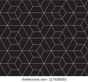 Vector seamless pattern. Modern stylish abstract texture. Repeating geometric tiles from striped elements
