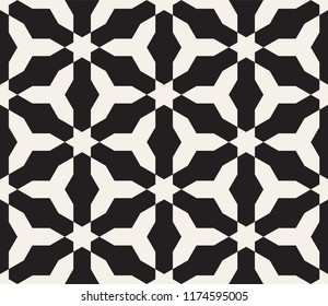 Vector seamless pattern. Modern stylish abstract texture. Repeating geometric tiles from striped elements