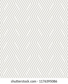 Vector seamless pattern. Modern stylish texture. Repeating geometric background. Striped hexagonal grid. Light grey tileable design. Can be used as swatch for illustrator.