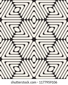 Vector seamless pattern. Modern stylish texture. Repeating geometric tiles with smooth elements. Can be used as swatch for illustrator.