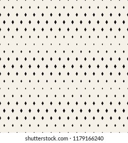 Vector seamless pattern. Modern stylish texture. Repeating geometric tiles with trendy halftone. Hipster simple print with change thickness.