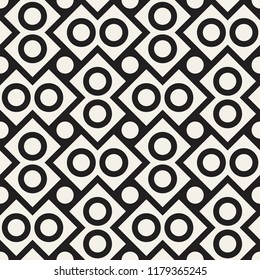 Vector seamless pattern. Modern stylish abstract texture. Repeating geometric tiles from striped elements