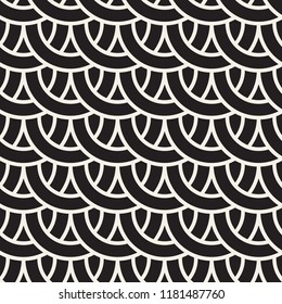 Vector seamless pattern. Modern stylish abstract texture. Repeating geometric tiles from striped elements