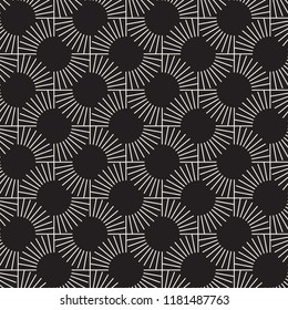 Vector seamless pattern. Modern stylish abstract texture. Repeating geometric tiles from striped elements