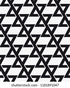  Vector seamless pattern. Modern stylish texture. Repeating geometric tiles. Composition with triangles.
