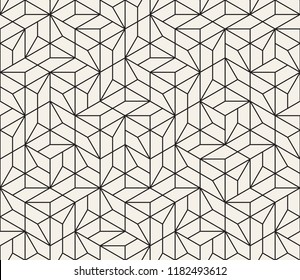 Vector seamless pattern. Modern stylish abstract texture. Repeating geometric tiles from striped elements