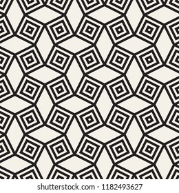 Vector seamless pattern. Modern stylish abstract texture. Repeating geometric tiles from striped elements
