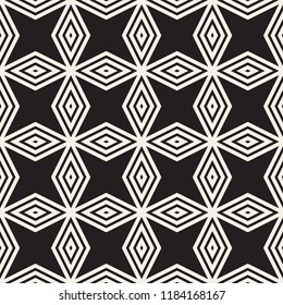 Vector seamless pattern. Modern stylish abstract texture. Repeating geometric tiles from striped elements