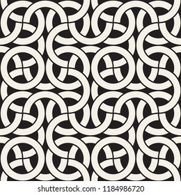 Vector seamless pattern. Modern stylish abstract texture. Repeating geometric tiles from striped elements