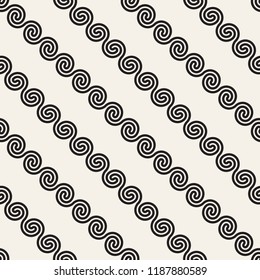 Vector seamless pattern. Modern stylish abstract texture. Repeating geometric tiles from striped elements