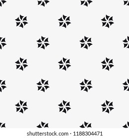  Vector seamless pattern. Modern stylish texture. Repetition of geometric tiles with abstract flowers.