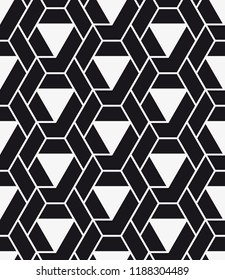  Vector seamless pattern. Modern stylish texture. Repetition of geometric tiles.