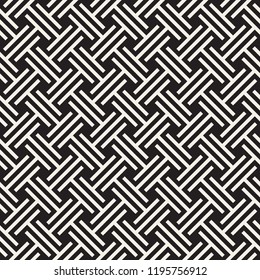 Vector seamless pattern. Modern stylish abstract texture. Repeating geometric tiles from striped elements