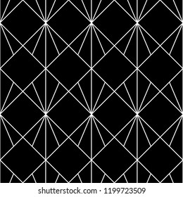 Vector seamless pattern. Modern stylish abstract texture. Repeating geometric tiles from striped elements