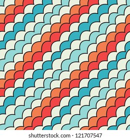 Vector seamless pattern. Modern stylish texture. Endless abstract background