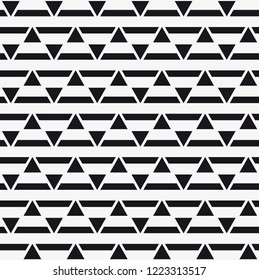 Vector seamless pattern. Modern stylish texture. Repeating geometric tiles. Composition with triangles.