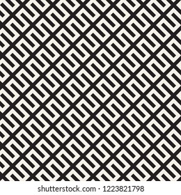 Vector seamless pattern. Modern stylish abstract texture. Repeating geometric tiles from striped elements