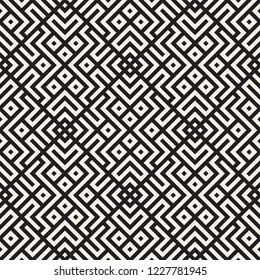 Vector seamless pattern. Modern stylish abstract texture. Repeating geometric tiles from striped elements