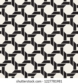 Vector seamless pattern. Modern stylish abstract texture. Repeating geometric tiles from striped elements