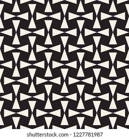 Vector seamless pattern. Modern stylish abstract texture. Repeating geometric tiles from striped elements
