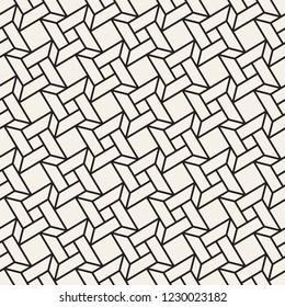 Vector seamless pattern. Modern stylish abstract texture. Repeating geometric tiles from striped elements