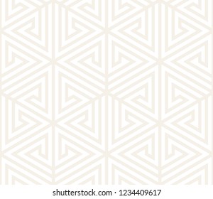 Vector seamless pattern. Modern stylish texture. Repeating geometric tiles from striped triangle elements