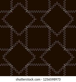 Vector seamless pattern. Modern stylish texture. Repeating geometric pattern tiles with staggered squares.
