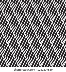  Vector seamless pattern. Modern stylish texture. Repeating geometric tiles with a grid of rhombuses.