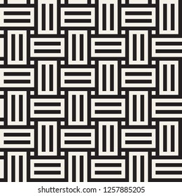 Vector seamless pattern. Modern stylish abstract texture. Repeating geometric simple interlacing lines tiling.