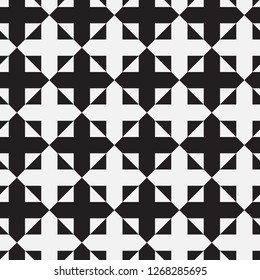  Vector seamless pattern. Modern stylish texture. Repeating geometric tiles with squares.