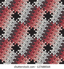 Vector seamless pattern. Modern stylish texture. Endless abstract background with puzzle