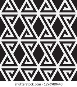  Vector seamless pattern. Modern stylish texture. Repeating geometric tiles with triangles.