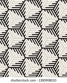 Vector seamless pattern. Modern stylish texture. Repeating geometric tiles with striped triangles. Hipster monochrome print. Trendy graphic design. Can be used as swatch for illustrator.