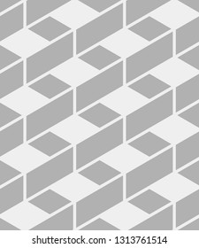 Vector seamless pattern. Modern stylish texture. Geometric ornament with thin linear squares or rhombuses. Light multipurpose print.