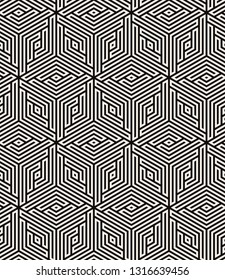 Vector seamless pattern. Modern stylish bold texture. Repeating geometric tiles with bold rhombuses. Can be used as swatch for illustrator.