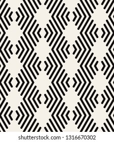 Vector seamless pattern. Modern stylish texture. Repeating geometric background. Striped rounded bold zigzag elements. Bold graphic design. Can be used as swatch for illustrator.