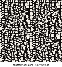 Vector seamless pattern. Modern stylish texture. Repeating abstract background with chaotic dots. Neutral noisy print.