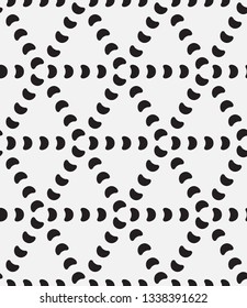  Vector seamless pattern. Modern stylish texture. Repeating geometric tiles from smooth elements.