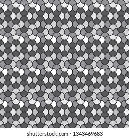 Vector seamless pattern. Modern stylish texture. Repeating geometric tiles with hexagonal elements