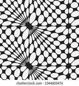  Vector seamless pattern. Modern stylish texture. Repetition of geometric tiles with an abstract mesh of drops.