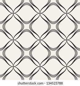 Vector seamless pattern. Modern stylish texture. Repeating geometric tiles with dotted rhombus