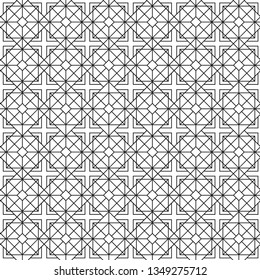 Vector seamless pattern. Modern stylish abstract texture. Repeating geometric tiles from striped elements