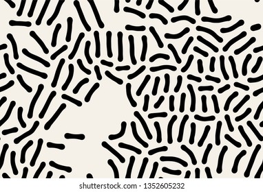Vector seamless pattern. Modern stylish texture with smooth elements. Repeating abstract  tileable background. Compound organic shapes. Trendy surface design. Can be used as swatch in Illustrator.