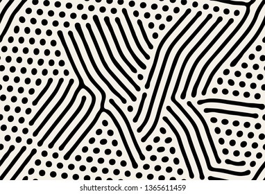 Vector seamless pattern. Modern stylish texture with smooth natural grid. Repeating abstract  tileable background. Compound organic shapes. Trendy surface design. Can be used as swatch in Illustrator.