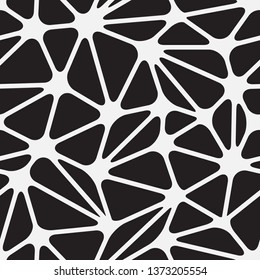  Vector seamless pattern. Modern stylish texture. Repeating abstract background with rounded triangles. 