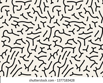 Vector seamless pattern. Modern stylish texture with smooth natural grid. Repeating abstract  tileable background. Compound organic shapes. Trendy surface design. Can be used as swatch in Illustrator.