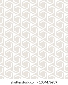 Vector seamless pattern. Modern stylish texture. Repeating geometric tiles with subtle hexagonal grid. Regular monochrome print. Can be used as swatch for illustrator.