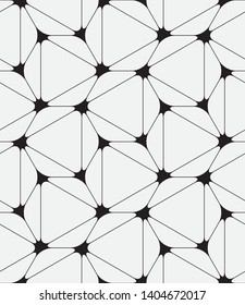  Vector seamless pattern. Modern stylish texture. Repeating geometric hexagons.