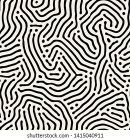 Vector seamless pattern. Modern stylish texture with smooth natural maze. Repeating abstract  tileable background. Compound organic shapes. Trendy surface design.