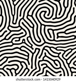 Vector seamless pattern. Modern stylish texture with smooth natural maze. Repeating abstract  tileable background. Compound organic shapes. Trendy surface design.